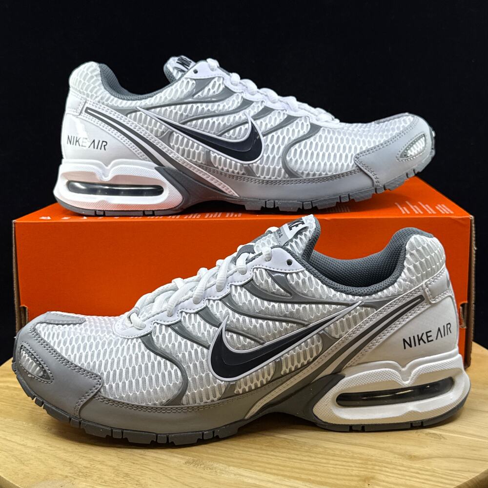 Nike Air Max Torch 4 White Grey Black Running Shoes 343846-100 Men’s Size 10.5
